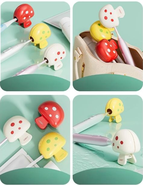 1pc Travel Toothbrush Head Covers Toothbrush Protector Cap Brush Pod Case Protective Portable Plastic Clip For Household Travel