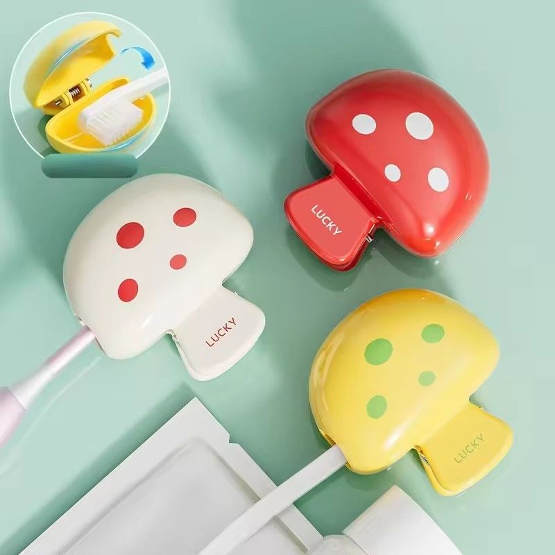 1pc Travel Toothbrush Head Covers Toothbrush Protector Cap Brush Pod Case Protective Portable Plastic Clip For Household Travel
