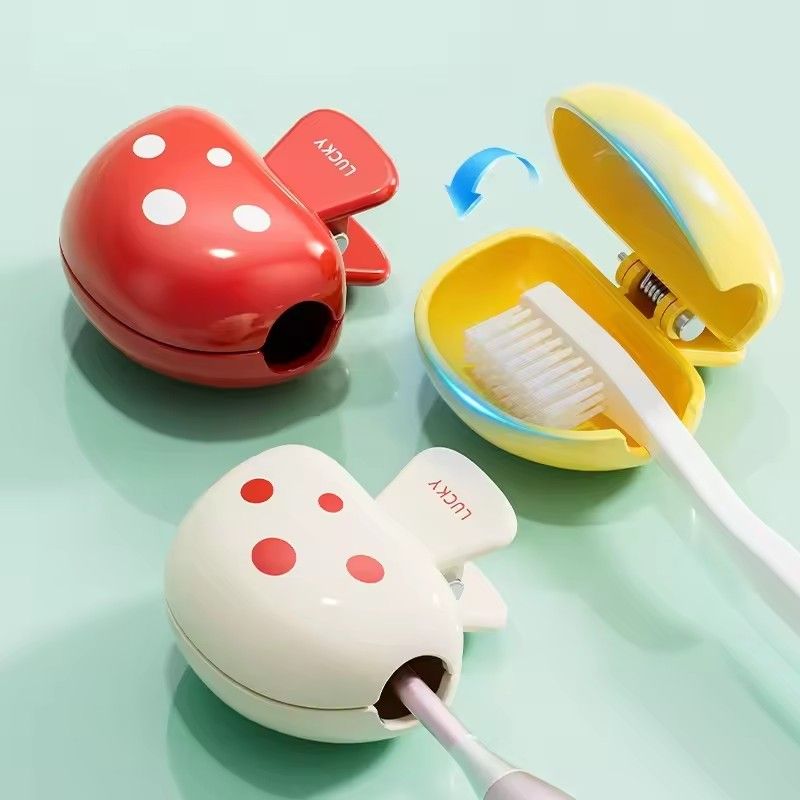 1pc Travel Toothbrush Head Covers Toothbrush Protector Cap Brush Pod Case Protective Portable Plastic Clip For Household Travel