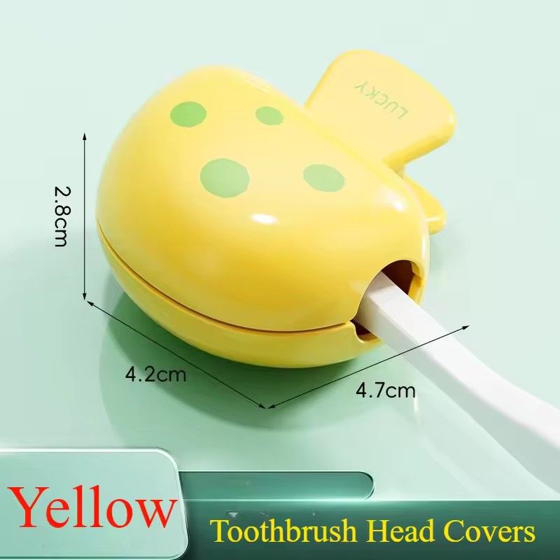 1pc Travel Toothbrush Head Covers Toothbrush Protector Cap Brush Pod Case Protective Portable Plastic Clip For Household Travel