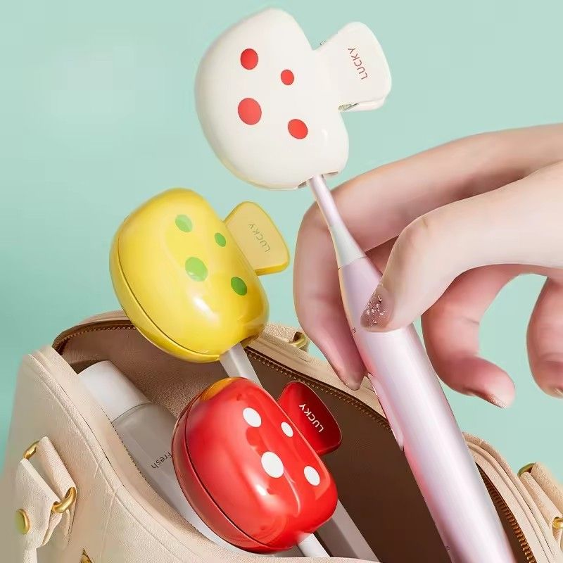 1pc Travel Toothbrush Head Covers Toothbrush Protector Cap Brush Pod Case Protective Portable Plastic Clip For Household Travel