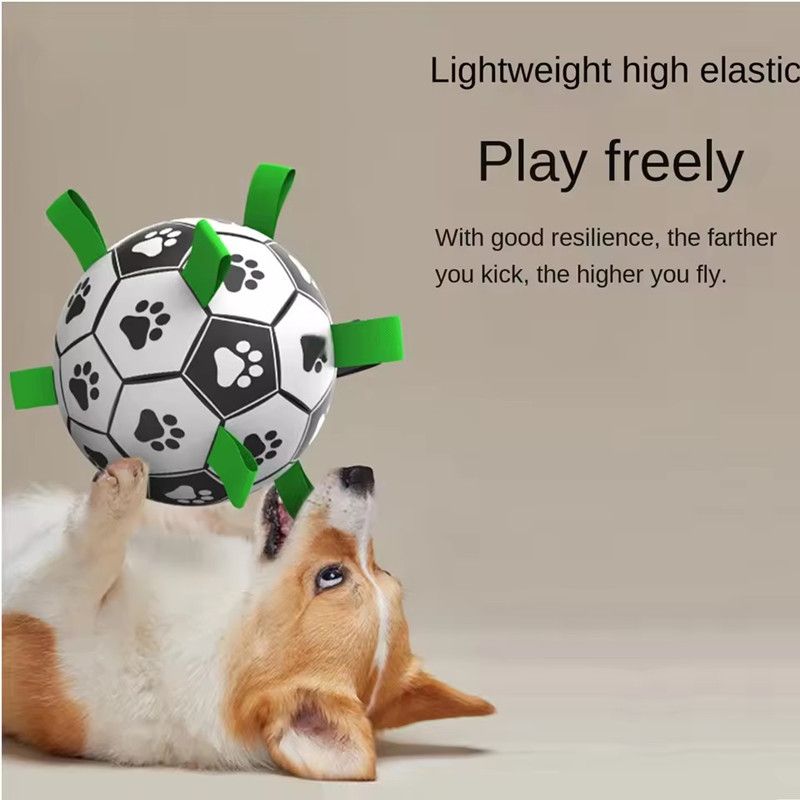 Interactive Dog Football Toy Soccer Ball Inflated Training Toy for Dogs Outdoor Border Collie Balls For Large Dogs Pet Supplies