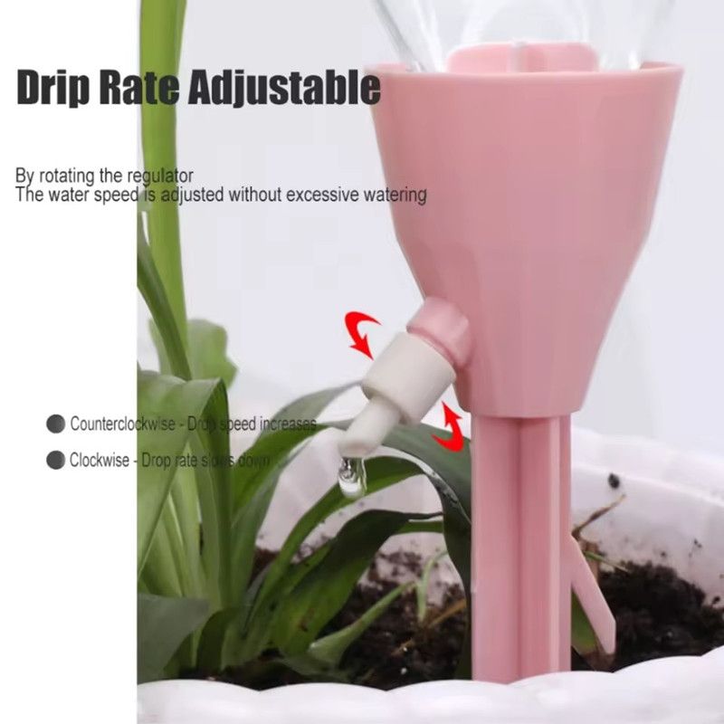 3pcs Adjustable Drip Irrigation System Automatic Self Watering Spikes Plants Indoor Outdoor Potted Plants Irrigation System