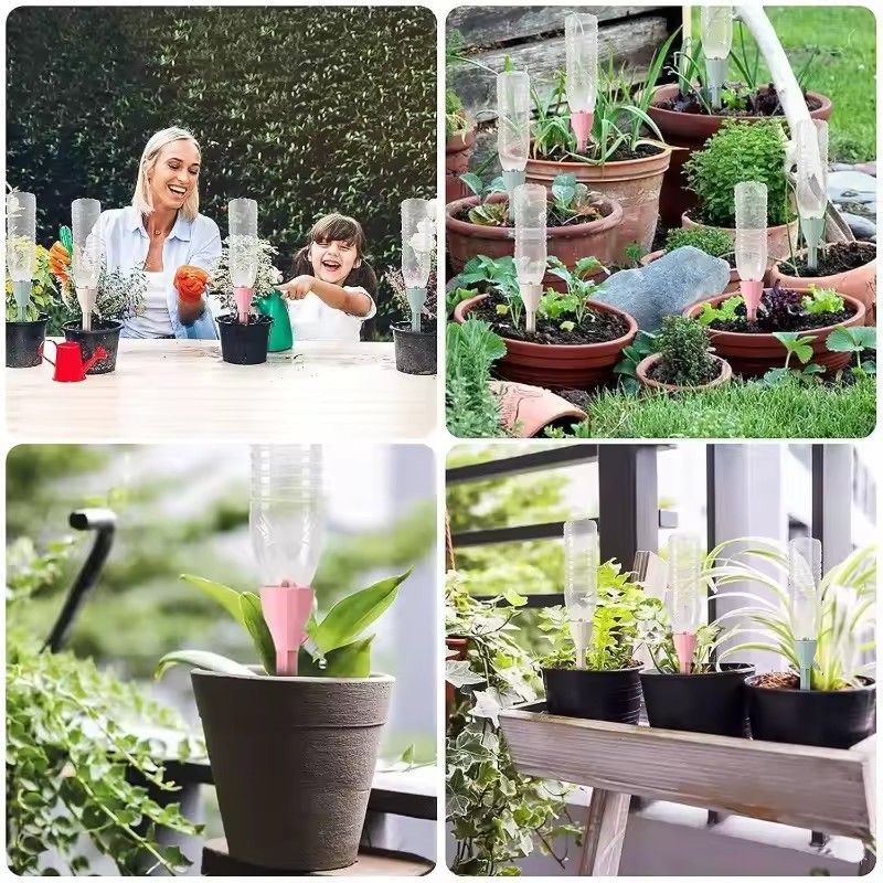 3pcs Adjustable Drip Irrigation System Automatic Self Watering Spikes Plants Indoor Outdoor Potted Plants Irrigation System