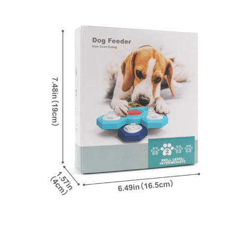 1pc Interactive Slow Feeder Bowl New Durable Latex Dog Cat Puzzle Board Anti Boredom Pet Toy Anti Choking IQ Training Food Dish