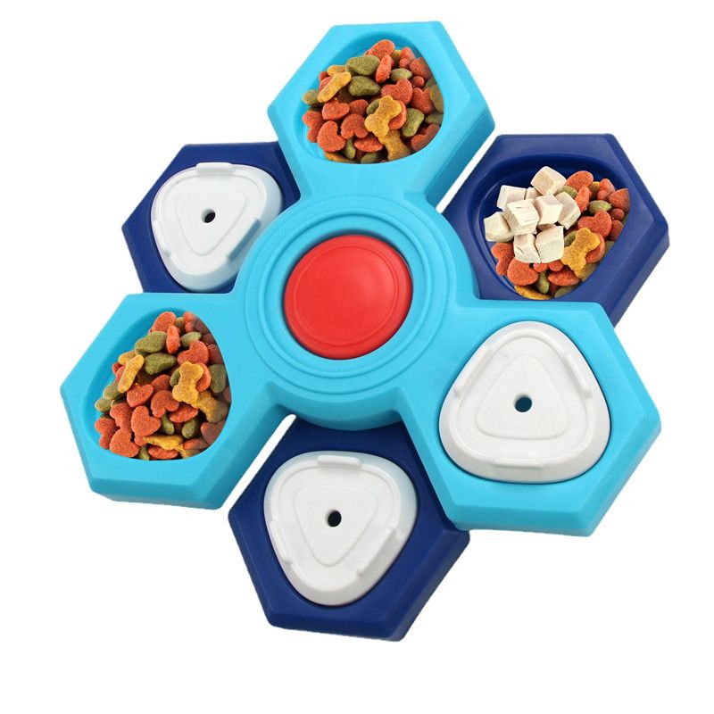 1pc Interactive Slow Feeder Bowl New Durable Latex Dog Cat Puzzle Board Anti Boredom Pet Toy Anti Choking IQ Training Food Dish