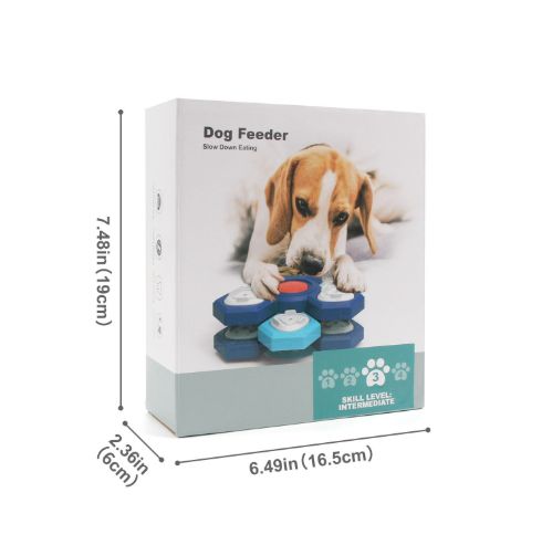 1pc Interactive Slow Feeder Bowl New Durable Latex Dog Cat Puzzle Board Anti Boredom Pet Toy Anti Choking IQ Training Food Dish