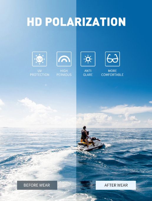 1pc New Sunglasses for Men Sport Polarized Square Frame Camouflage Sun Glasses Driving Fishing Cycling Skiing Sun Eyewear UV400