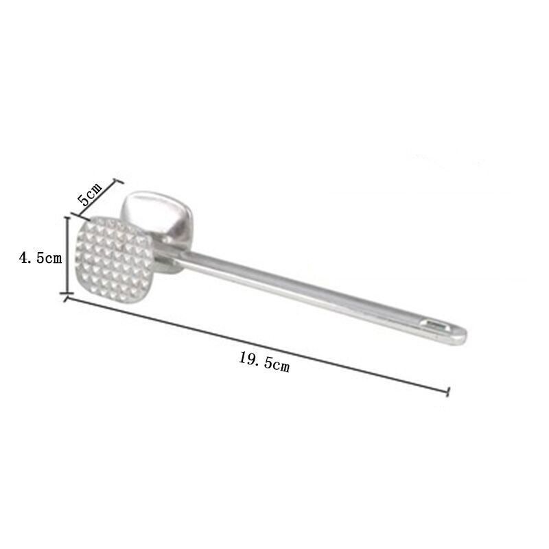 1PC Meat Tenderizer Hammer Two Sides Loose Meat Mallet Tool for Pounding Beef Steak Stainless Steel Meat Hammer Kitchen Tool