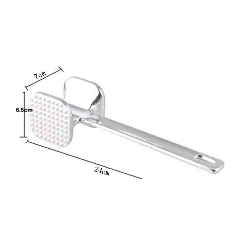 1PC Meat Tenderizer Hammer Two Sides Loose Meat Mallet Tool for Pounding Beef Steak Stainless Steel Meat Hammer Kitchen Tool