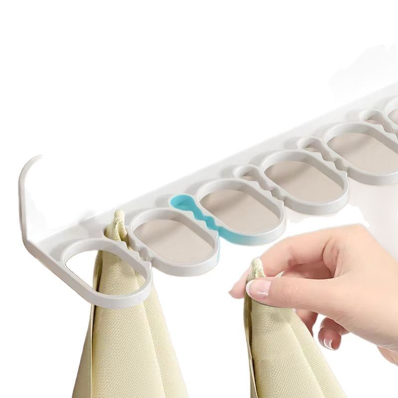 2PCS Underwear Organizer Plastic Closet Organizer Rack Organizer Multifunctional Traceless Clip Storage Rack For Bathroom Home