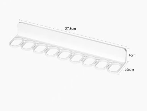 2PCS Underwear Organizer Plastic Closet Organizer Rack Organizer Multifunctional Traceless Clip Storage Rack For Bathroom Home