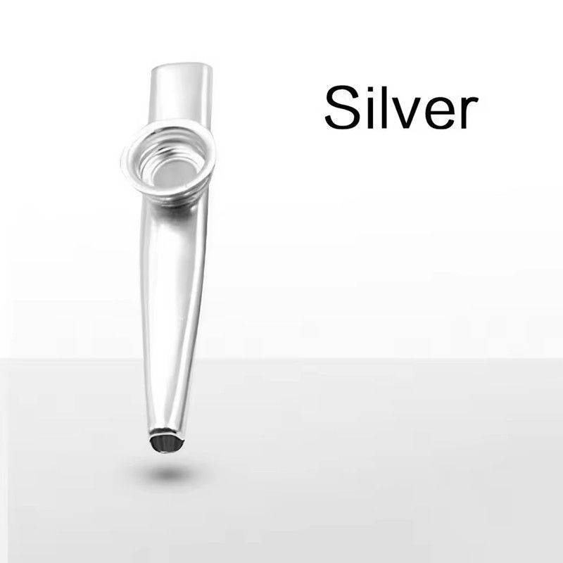 1PC Metal Kazoo Musical Instruments Flutes Diaphragm Mouth Kazoos Musical Instruments Good Companion for Guitar