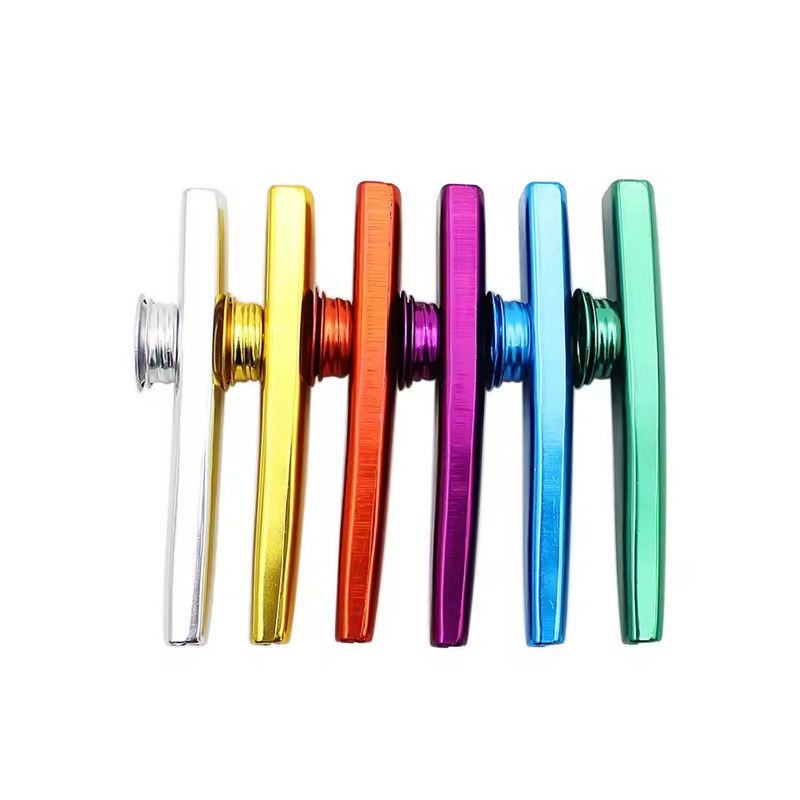 1PC Metal Kazoo Musical Instruments Flutes Diaphragm Mouth Kazoos Musical Instruments Good Companion for Guitar