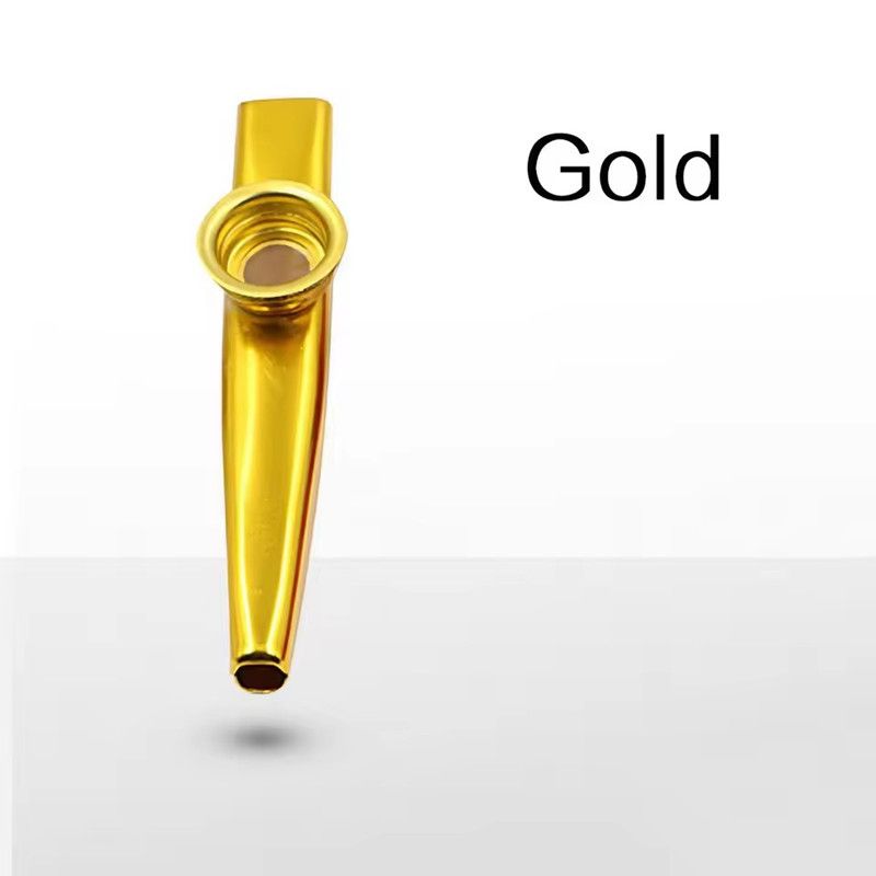 1PC Metal Kazoo Musical Instruments Flutes Diaphragm Mouth Kazoos Musical Instruments Good Companion for Guitar