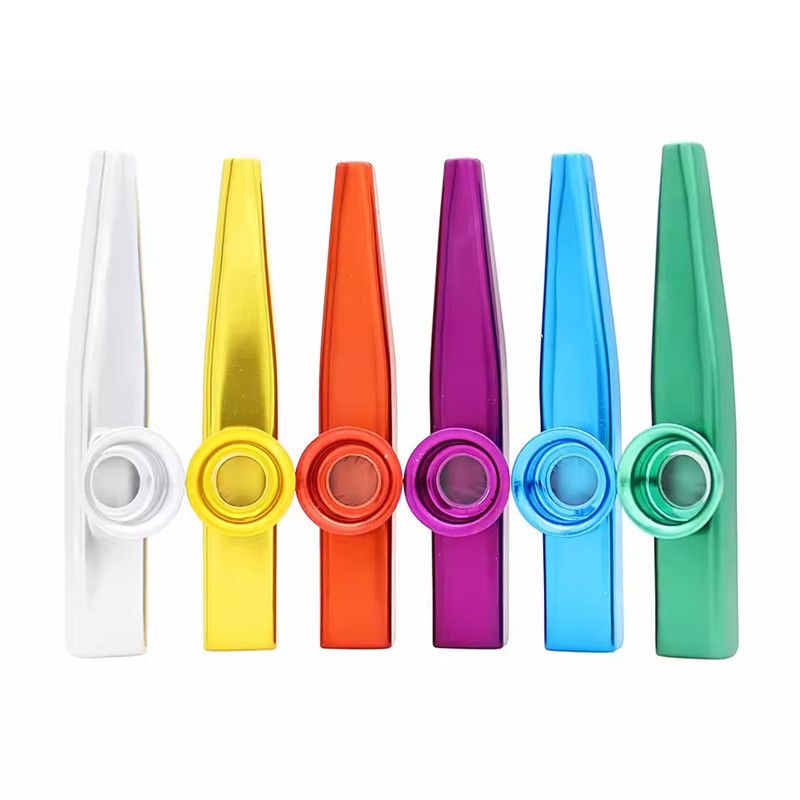 1PC Metal Kazoo Musical Instruments Flutes Diaphragm Mouth Kazoos Musical Instruments Good Companion for Guitar