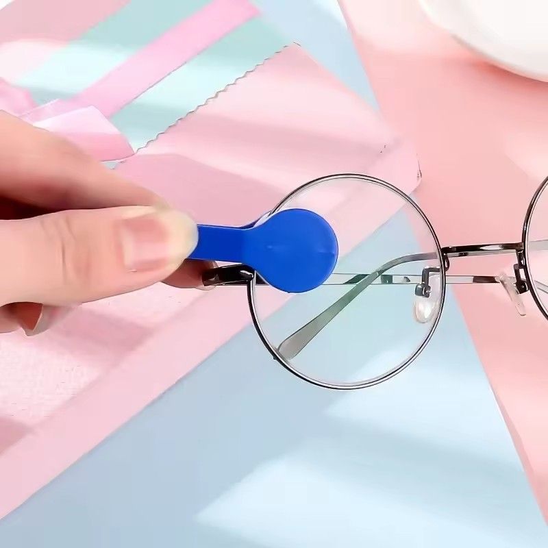 5pcs Glasses Cleaning Rub Portable Multifunctional Mini Eye Glasses Cleaner Brush Sunglasses Spectacles Microfiber Wiping Tool