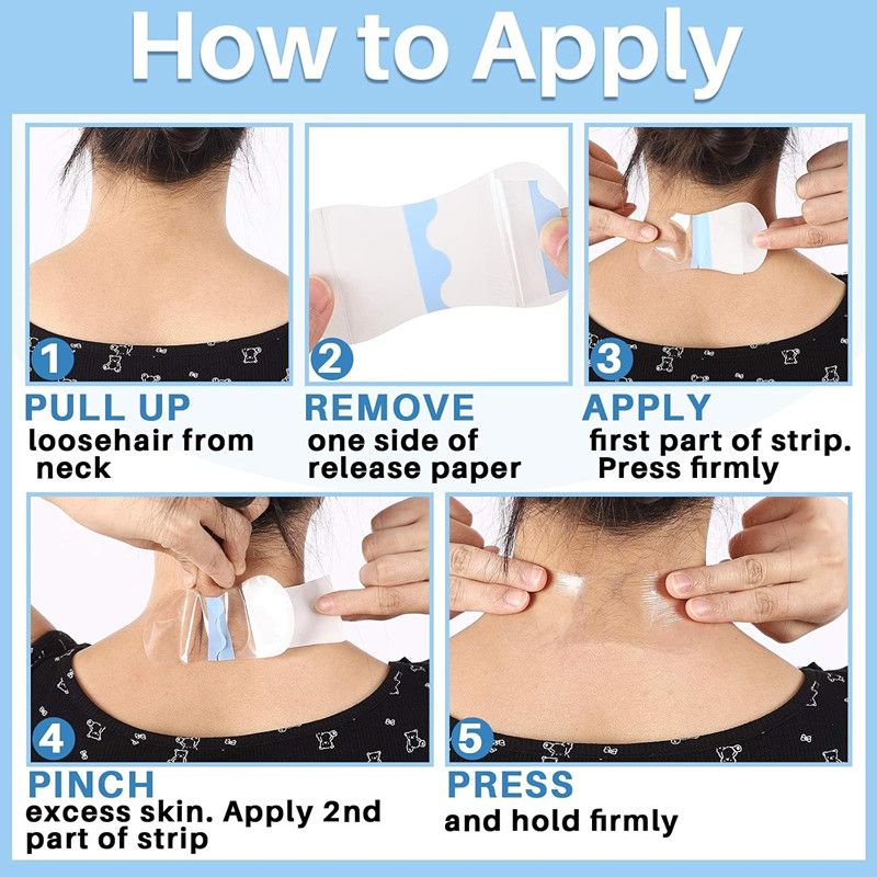 20PCS Neck Wrinkle Care Lifting Patche Skin Friendly Seamless Waterproof Breathable Membrane Invisible Fit Anti Aging Firming