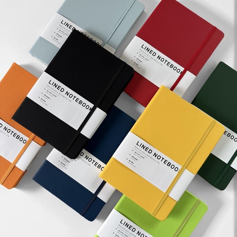A5 PU Imitation Leather Office Hard Cover Notebook Printing Logo Notepad 100 Sheets of Paper Office Supplies Notebook Stationery