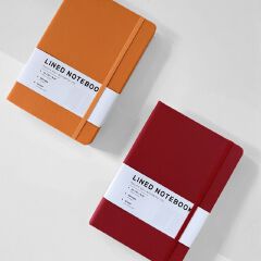 A5 PU Imitation Leather Office Hard Cover Notebook Printing Logo Notepad 100 Sheets of Paper Office Supplies Notebook Stationery
