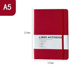 A5 PU Imitation Leather Office Hard Cover Notebook Printing Logo Notepad 100 Sheets of Paper Office Supplies Notebook Stationery