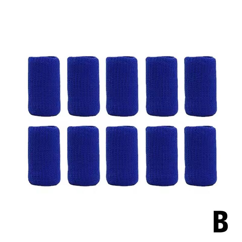 10pcs Nylon Finger Sleeve Support Thumb Brace Protector Gear Breathable Elastic Finger Tape For Basketball Tennis Sports Gym