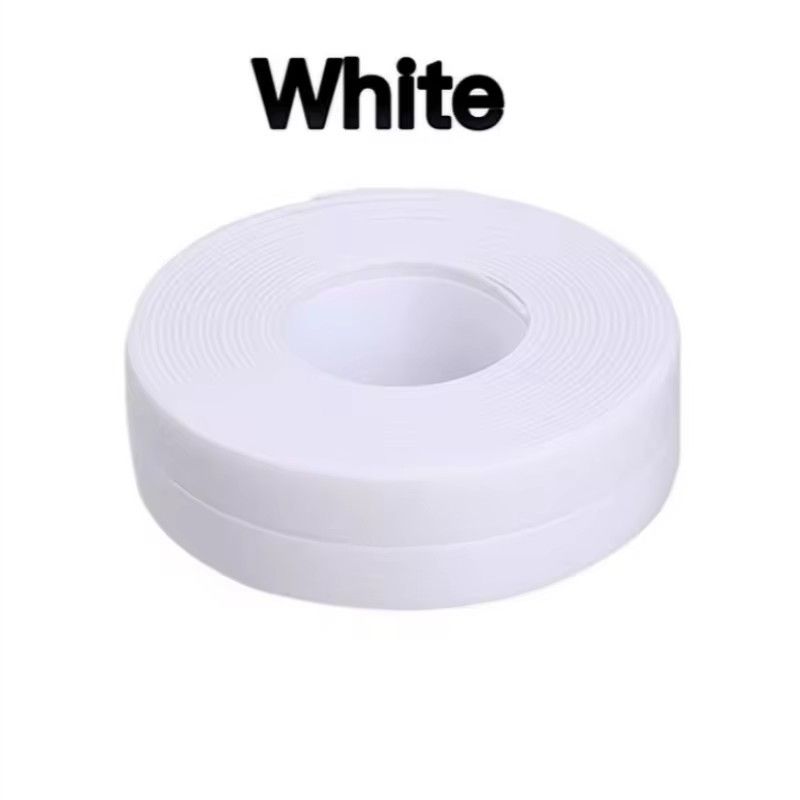PVC Sealing Strip Tape Bathroom Bath Toilet Caulk Tape Self Adhesive Waterproof Mildew Proof Tapes For Kitchen Sink Wall Corner