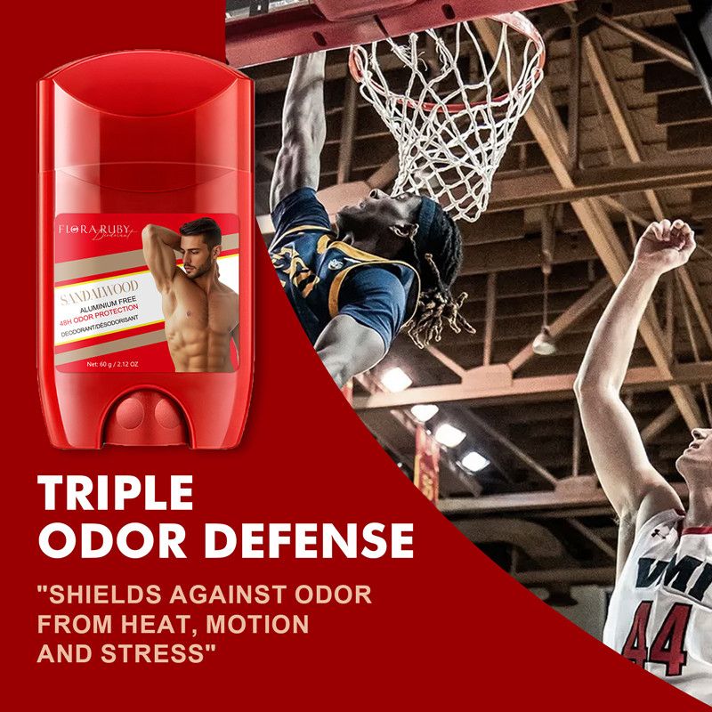 1PC Men Sandalwood Deodorant Stick Sweating Keep Drying Lasting Fragrance Remove Armpit Odor Underarm Refresh Sticks Refresh