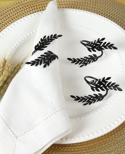 1PC Gold Silver Leaf Napkin Holders Fall Thanksgiving Wedding Party Table Decor Home Kitchen Napkin Buckle Accessories