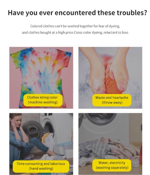 50PCS Color Absorbing Film Household Machine Wash nonwovens Anti Cross Dyeing Paper Clothes Mixed Washing No Cross Color Tools