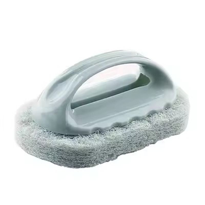 1PC Cleaning Brush with Handle Kitchen Sponge Wipe Thickening Bathroom Tile Cleaning Sponge Household Stain Removal Clean Tools