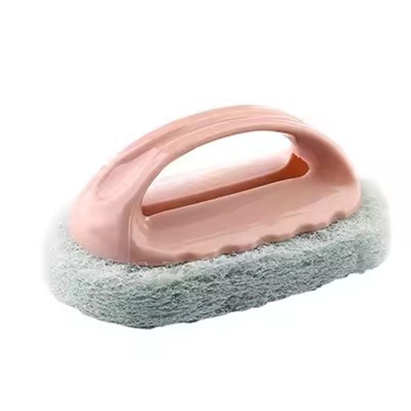 1PC Cleaning Brush with Handle Kitchen Sponge Wipe Thickening Bathroom Tile Cleaning Sponge Household Stain Removal Clean Tools