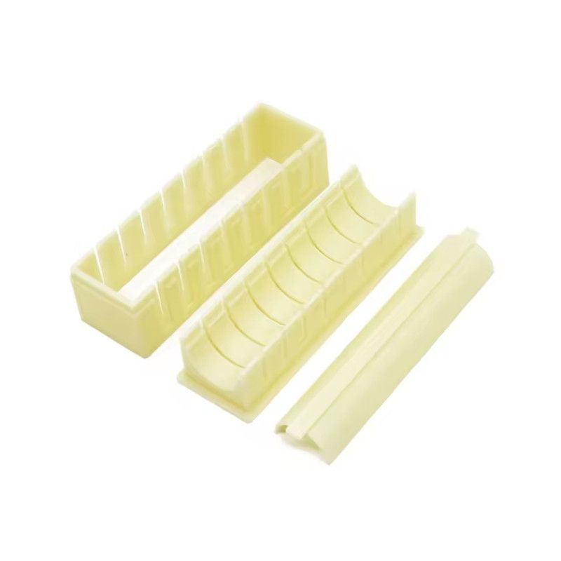 3PCS Sushi Maker Equipment Kit Plastic Kimbap Sushi Rolls Mold Round Square Heart-shaped Sushi Making Tools Cake Roll Mold