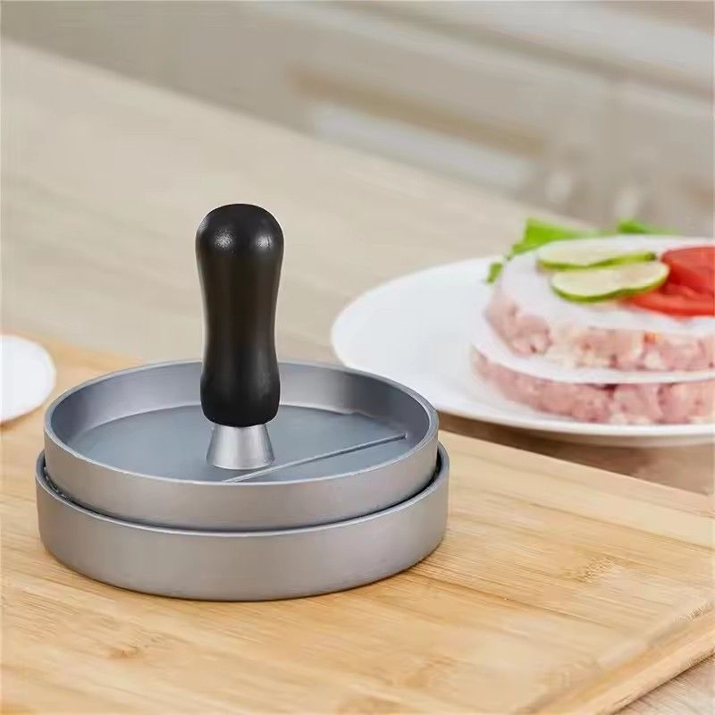 Hamburger Patty Machine Home Kitchen Burger Meat Press Making Round Patty Press Mold Creative Breakfast Patty Maker Aluminum Bur