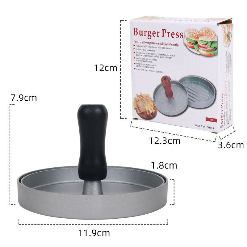 Hamburger Patty Machine Home Kitchen Burger Meat Press Making Round Patty Press Mold Creative Breakfast Patty Maker Aluminum Bur
