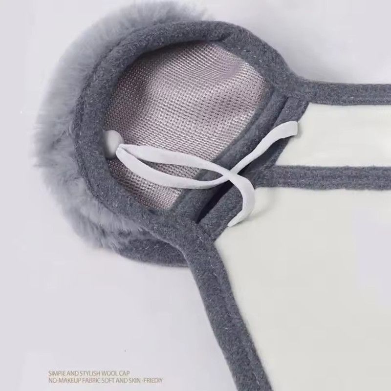 Winter Warm Thermal Earmuffs Mask Simple Windproof Dustproof Earflap Wrap Mask Ear Warmer Earflap Fleece Cycling Mask