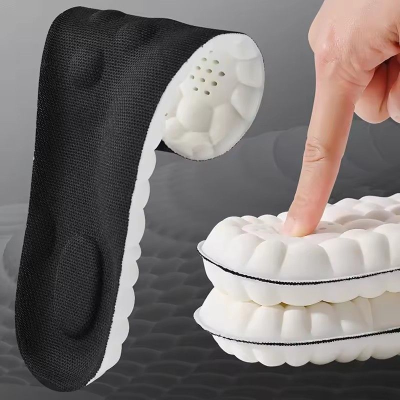 1Pair High Elasticity Latex Sport Insoles Soft Shoe Pads Arch Support Orthotic Insoles Breathable Deodorant Insole