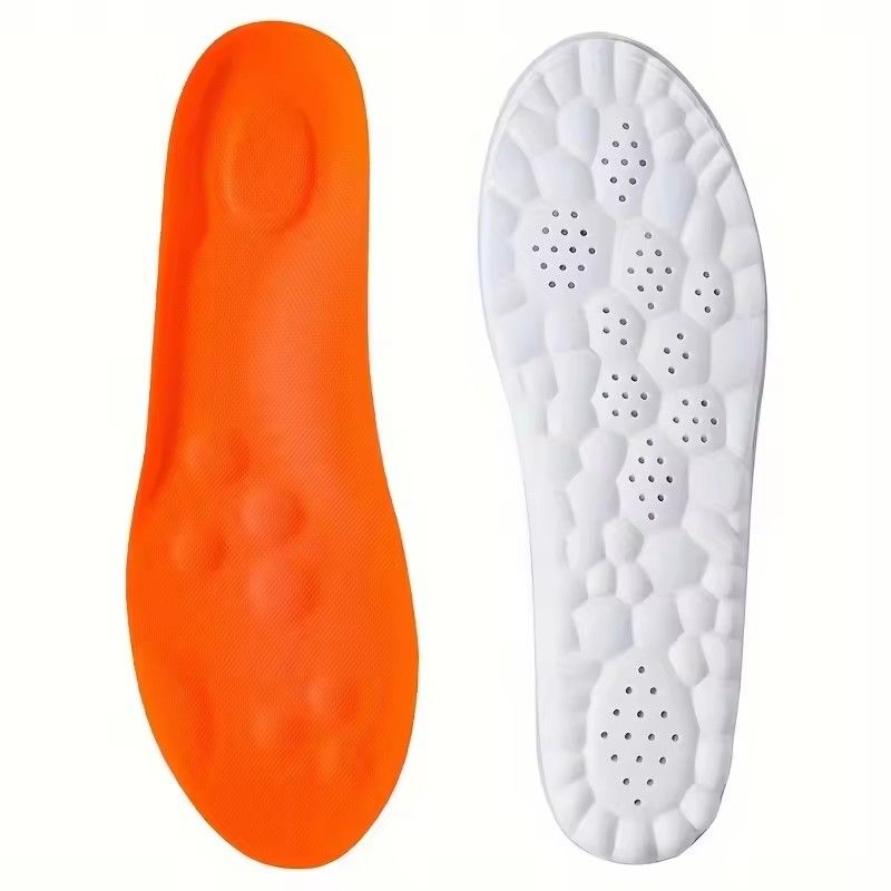 1Pair High Elasticity Latex Sport Insoles Soft Shoe Pads Arch Support Orthotic Insoles Breathable Deodorant Insole