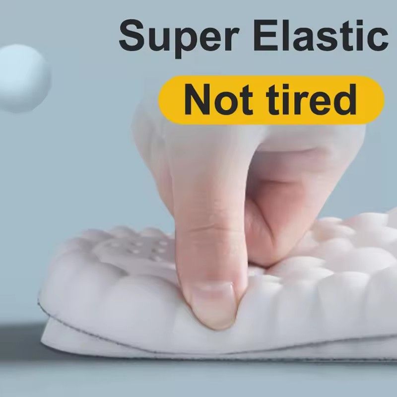 1Pair High Elasticity Latex Sport Insoles Soft Shoe Pads Arch Support Orthotic Insoles Breathable Deodorant Insole