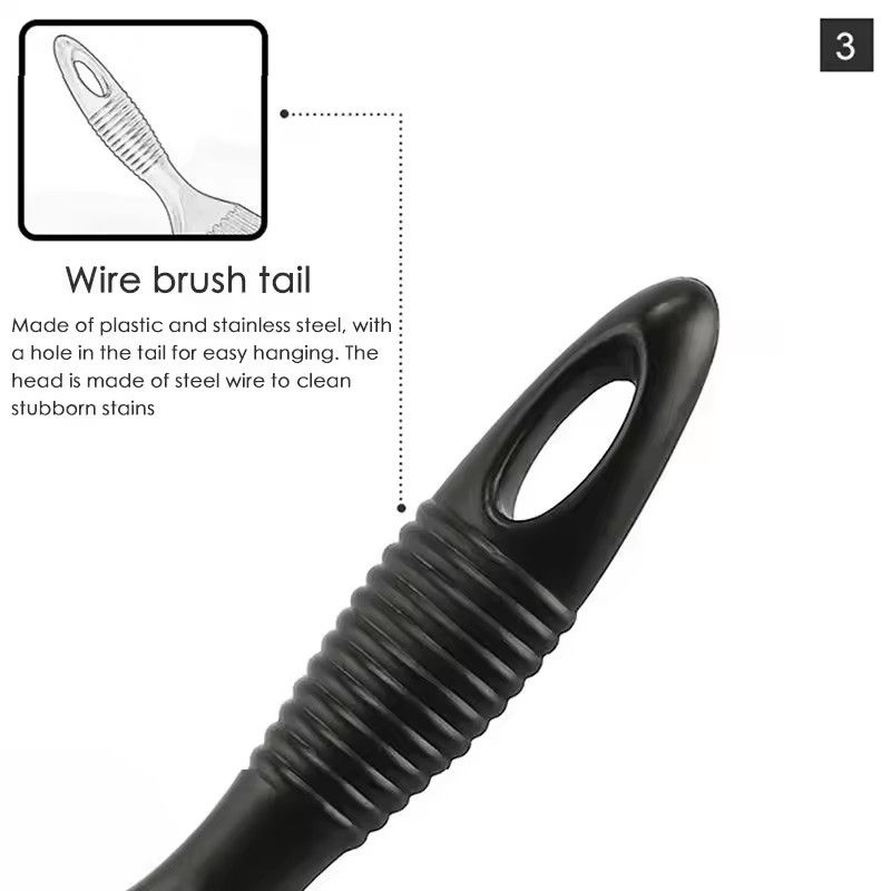 1PC BBQ Tools Stainless Steel Cleaning Brush Kitchen Tools BBQ Grill Easy To Use Cleaning Clear Hard To Remove Residue