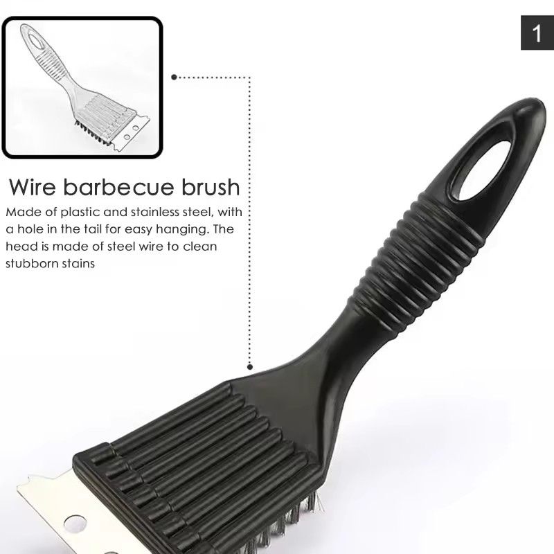 1PC BBQ Tools Stainless Steel Cleaning Brush Kitchen Tools BBQ Grill Easy To Use Cleaning Clear Hard To Remove Residue