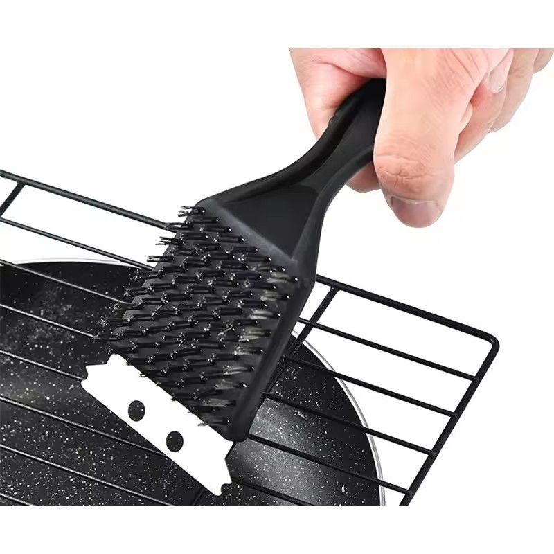 1PC BBQ Tools Stainless Steel Cleaning Brush Kitchen Tools BBQ Grill Easy To Use Cleaning Clear Hard To Remove Residue