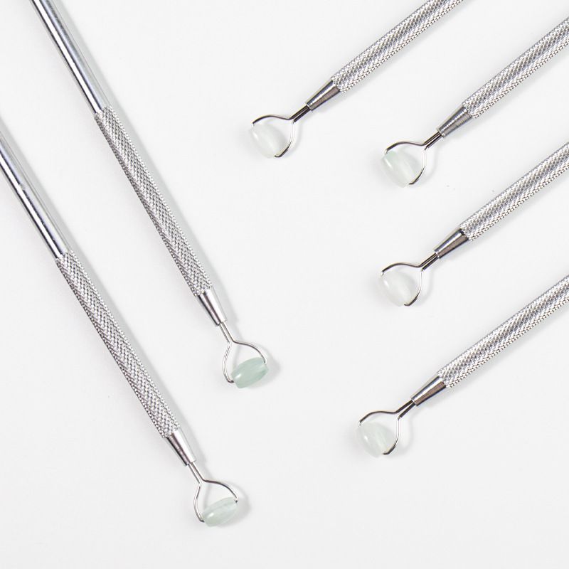 1PC Natural Jade Roller Eye Massager Facial Massage and Lifting Tool Eye Skin Anti Wrinkle Lifting Beauty Scraper B2-1051