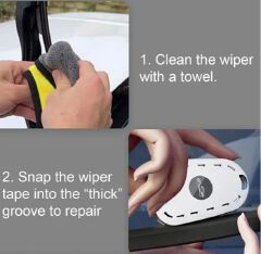 1PC Automotive Wiper Restorer Wiper Cutter Cleaning Tool Portable Ergonomic Automotive Restore Accessories For Vehicle