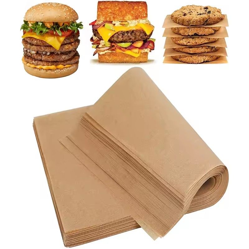 50Pcs Parchment Paper Baking Sheets Non-Stick Precut Baking Parchment Baking Paper Will Not Curl Burn Wax Paper
