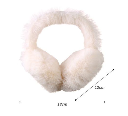 1PC Fashion Plush Earmuffs Portable Foldable Ear Warmer High-quality Winter Warm Earflap Cold Protection Soft Outdoor Ear Cover