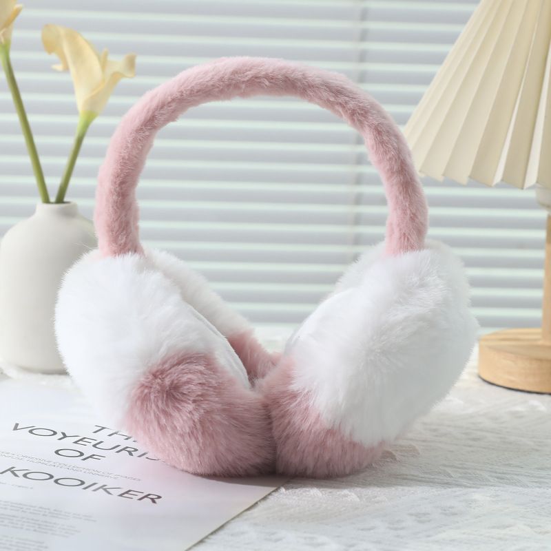 1PC Fashion Plush Earmuffs Portable Foldable Ear Warmer High-quality Winter Warm Earflap Cold Protection Soft Outdoor Ear Cover