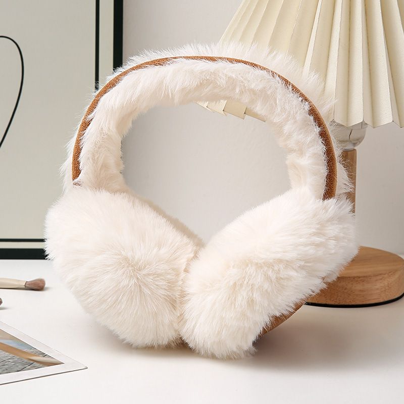 1PC Fashion Plush Earmuffs Portable Foldable Ear Warmer High-quality Winter Warm Earflap Cold Protection Soft Outdoor Ear Cover