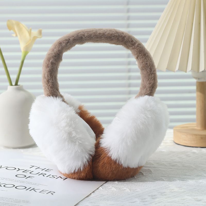 1PC Fashion Plush Earmuffs Portable Foldable Ear Warmer High-quality Winter Warm Earflap Cold Protection Soft Outdoor Ear Cover