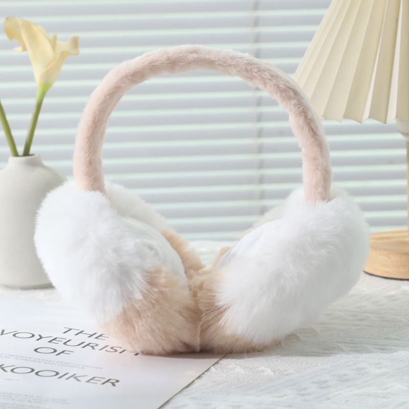 1PC Fashion Plush Earmuffs Portable Foldable Ear Warmer High-quality Winter Warm Earflap Cold Protection Soft Outdoor Ear Cover